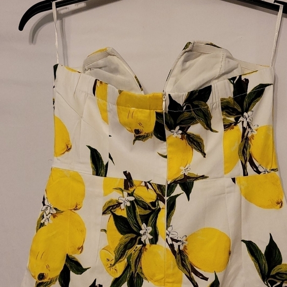 English Factory Strapless Lemon Print Jumpsuit - Picture 10 of 14